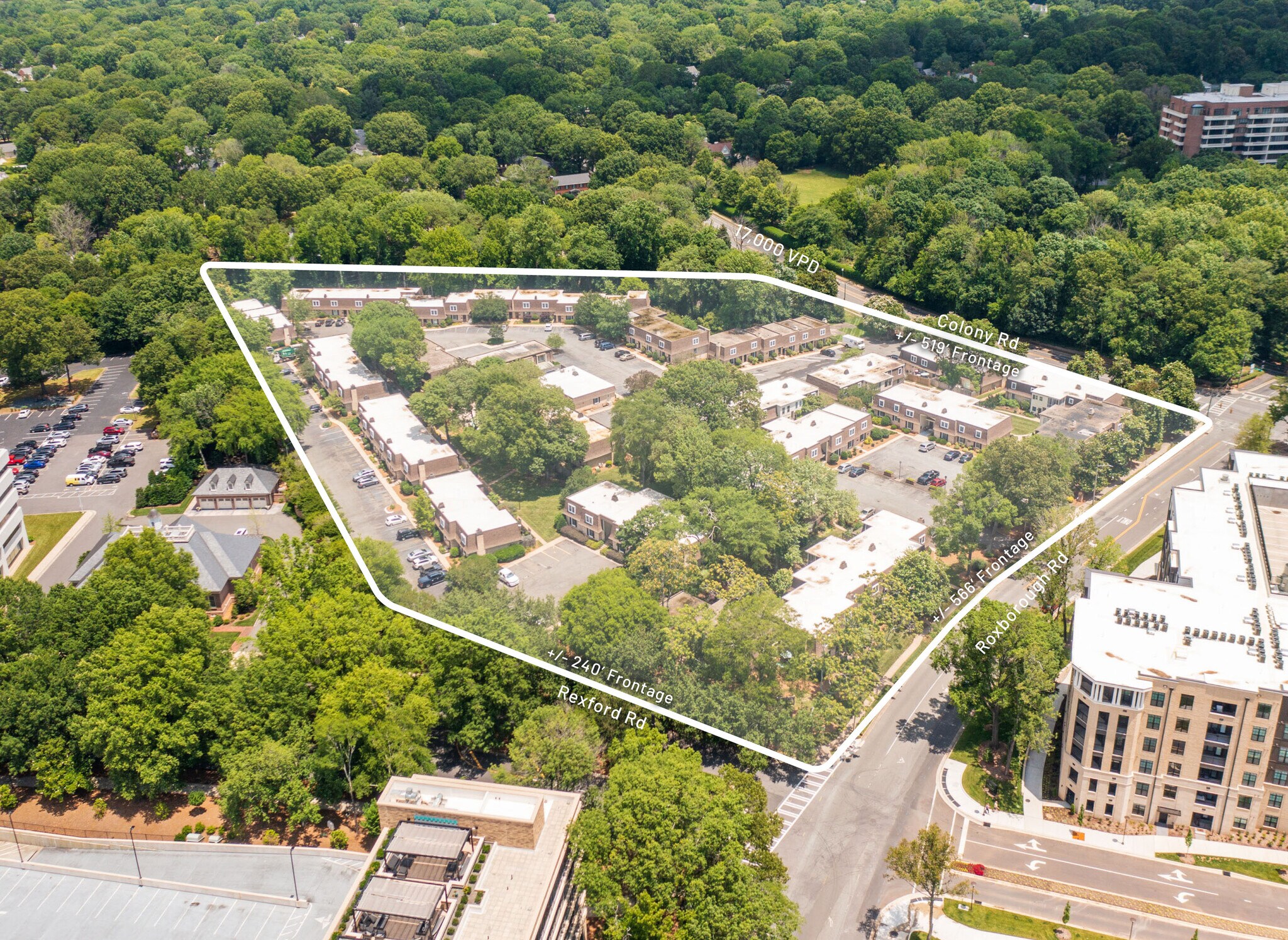 3504 Colony Rd, Charlotte, NC à vendre Photo du bâtiment- Image 1 de 12