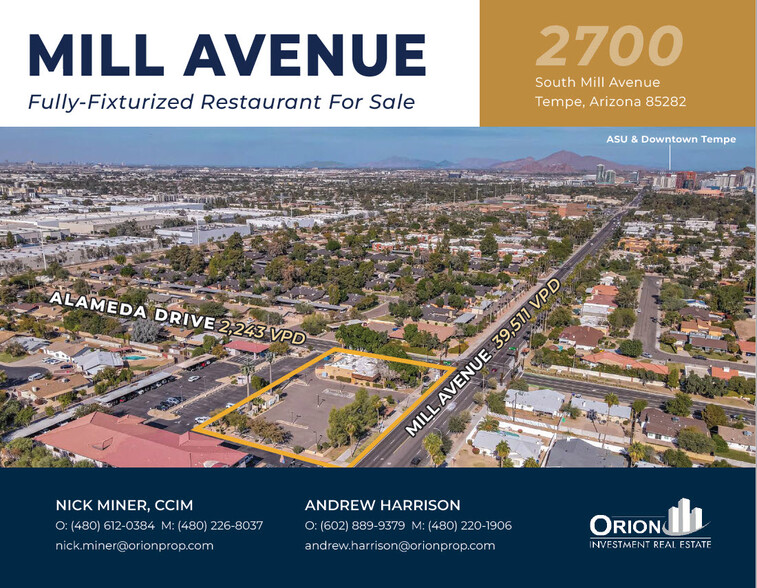 2700 S Mill Ave, Tempe, AZ for sale - Building Photo - Image 1 of 1