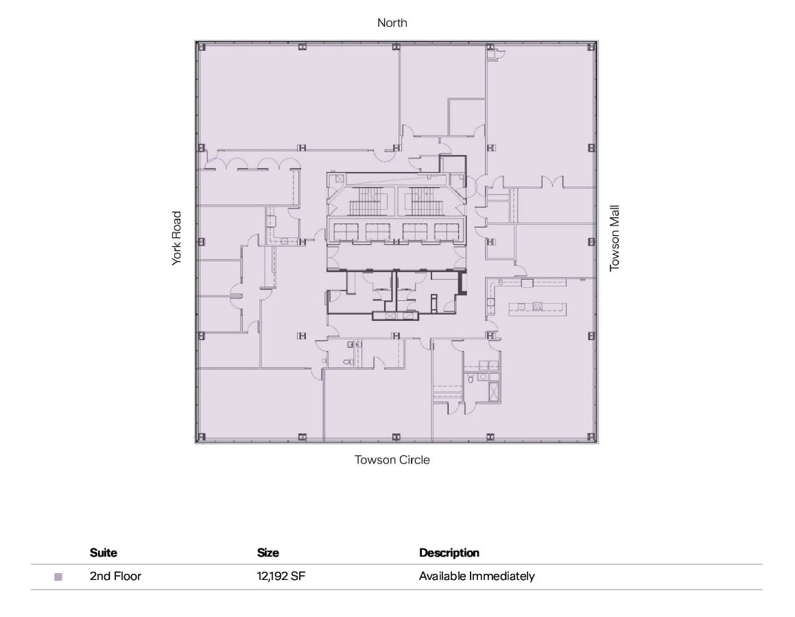 1 Olympic Pl, Towson, MD à vendre Plan d’étage- Image 1 de 1