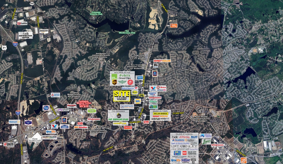 Hard Scrabble Rd & Elders Pond dr, Columbia, SC for lease - Aerial - Image 2 of 4