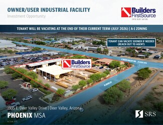 Plus de détails pour 1935 E Deer Valley Dr, Phoenix, AZ - Industriel à vendre