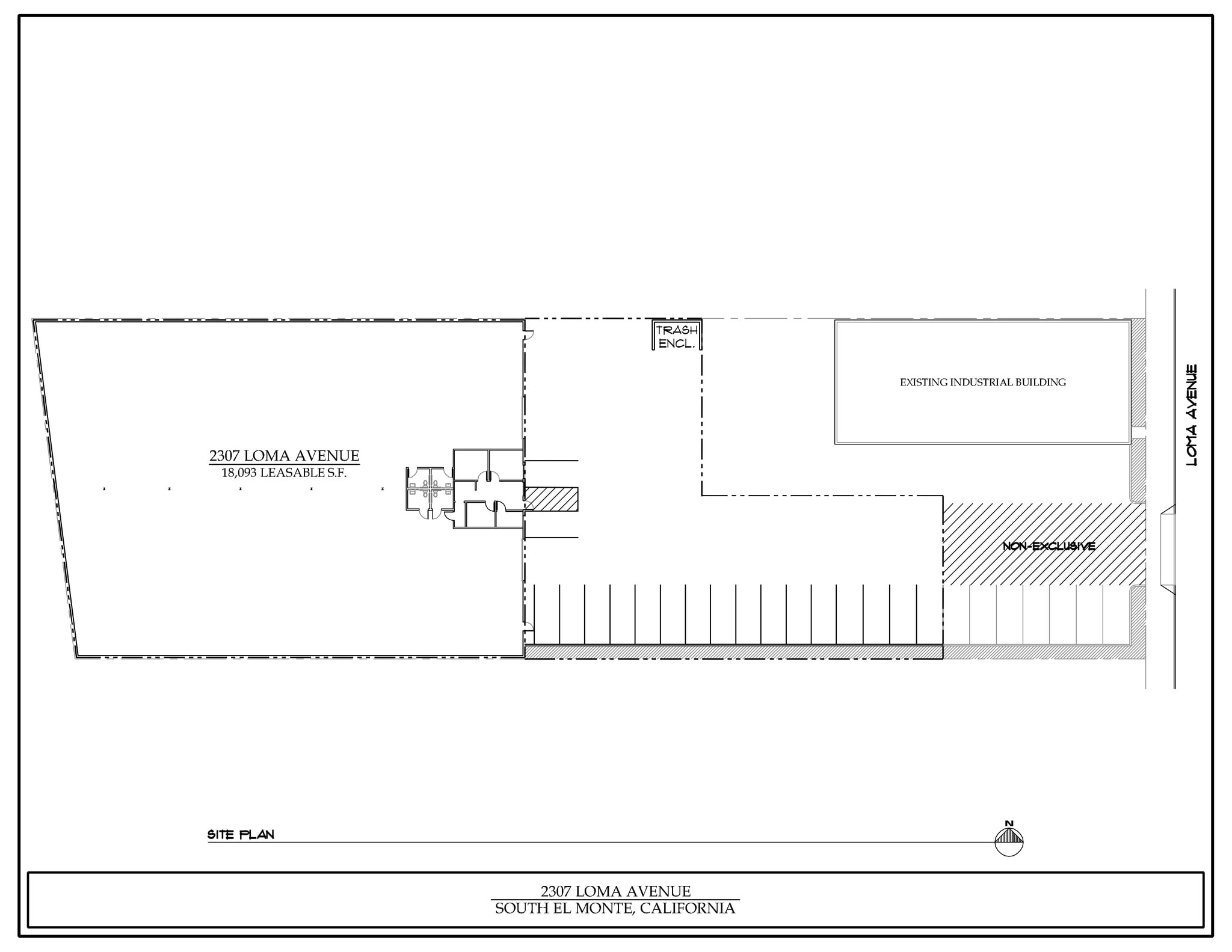 2307 N Loma Ave, South El Monte, CA for lease Site Plan- Image 1 of 2