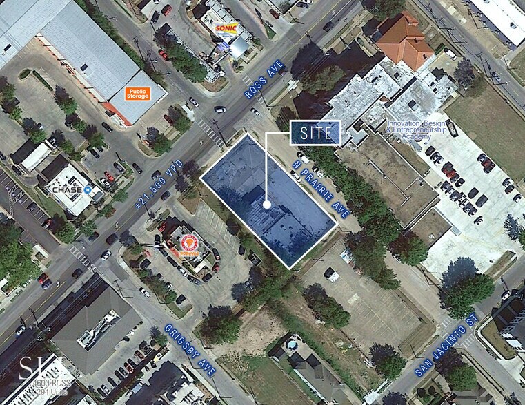 Ross Ave & N Prairie Ave, Dallas, TX à louer - Aérien - Image 3 de 7