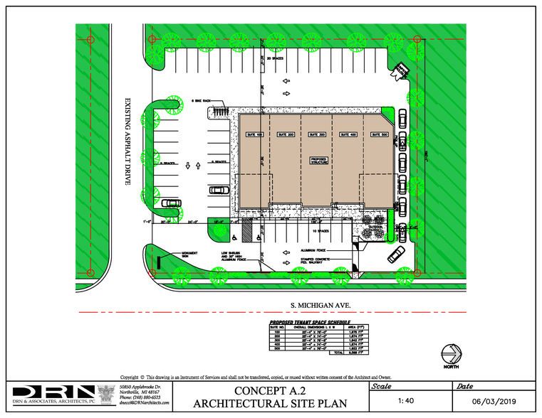 901 S Michigan Ave, Howell, MI for lease - Site Plan - Image 3 of 4