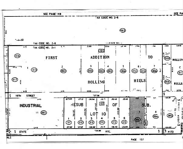 3311 16th St, Zion, IL for lease - Plat Map - Image 2 of 2