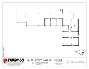 17197 N Laurel Park Dr, Livonia, MI à louer Plan d’étage- Image 1 de 2