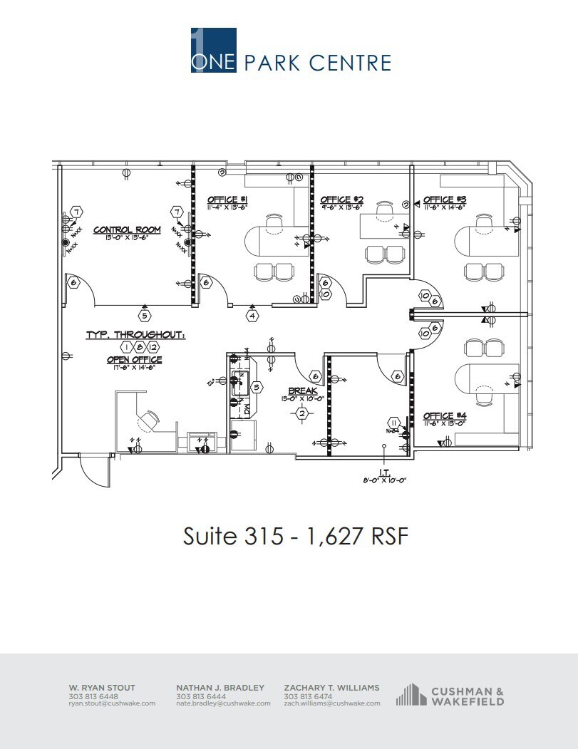 1333 W 120th Ave, Westminster, CO à louer Plan d’étage- Image 1 de 1