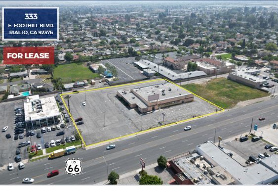 333 E Foothill Blvd, Rialto, CA for lease Aerial- Image 1 of 7