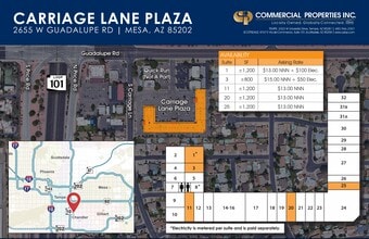 2655 W Guadalupe Rd, Mesa, AZ for lease Site Plan- Image 1 of 1