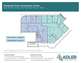 9050 Pines Blvd, Pembroke Pines, FL for lease Floor Plan- Image 1 of 6