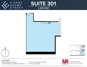 11 E Adams St, Chicago, IL for lease Floor Plan- Image 1 of 3