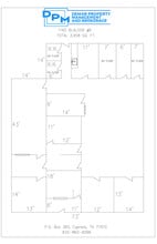 1160 Blalock Rd, Houston, TX à louer Plan d’étage- Image 1 de 1