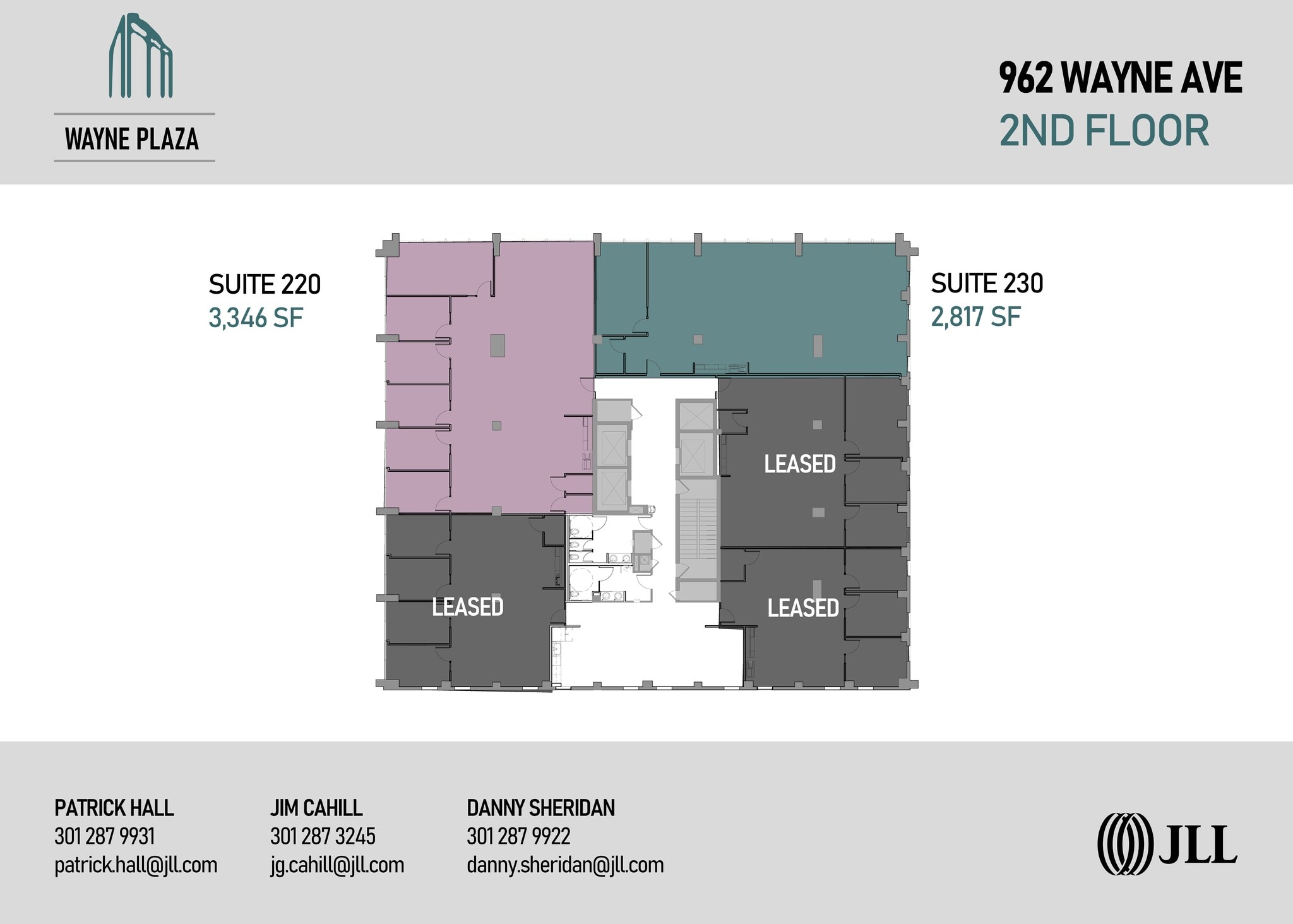 962 Wayne Ave, Silver Spring, MD à louer Plan d’étage- Image 1 de 2