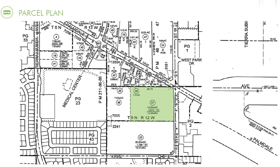 5th St W, Palmdale, CA à vendre - Plan cadastral - Image 2 de 2