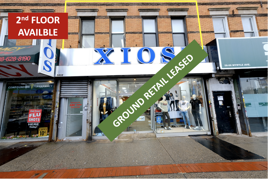 58-08 Myrtle Ave, Flushing, NY for lease - Building Photo - Image 1 of 3