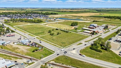 Intersection of Highway 581 and Highway 2A, Carstairs, AB - AÉRIEN  Vue de la carte - Image1