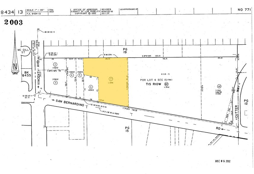 1611-1635 W San Bernardino Rd, Covina, CA à louer - Plan cadastral - Image 2 de 10