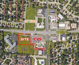 SW Maize & 13th St, Wichita, KS - Aerial map view