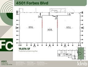 4501 Forbes Blvd, Lanham, MD for lease Floor Plan- Image 1 of 2