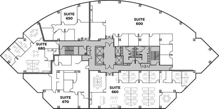 4660 La Jolla Village Dr, San Diego, CA for lease Floor Plan- Image 1 of 1