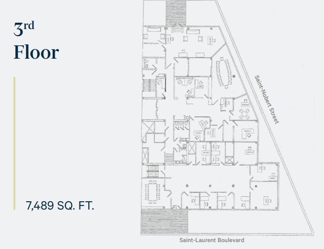 2095-2101 Boul Saint-Laurent, Montréal, QC for lease Floor Plan- Image 1 of 1