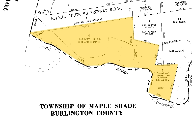 14 Sbar Blvd, Moorestown, NJ for sale - Plat Map - Image 1 of 1