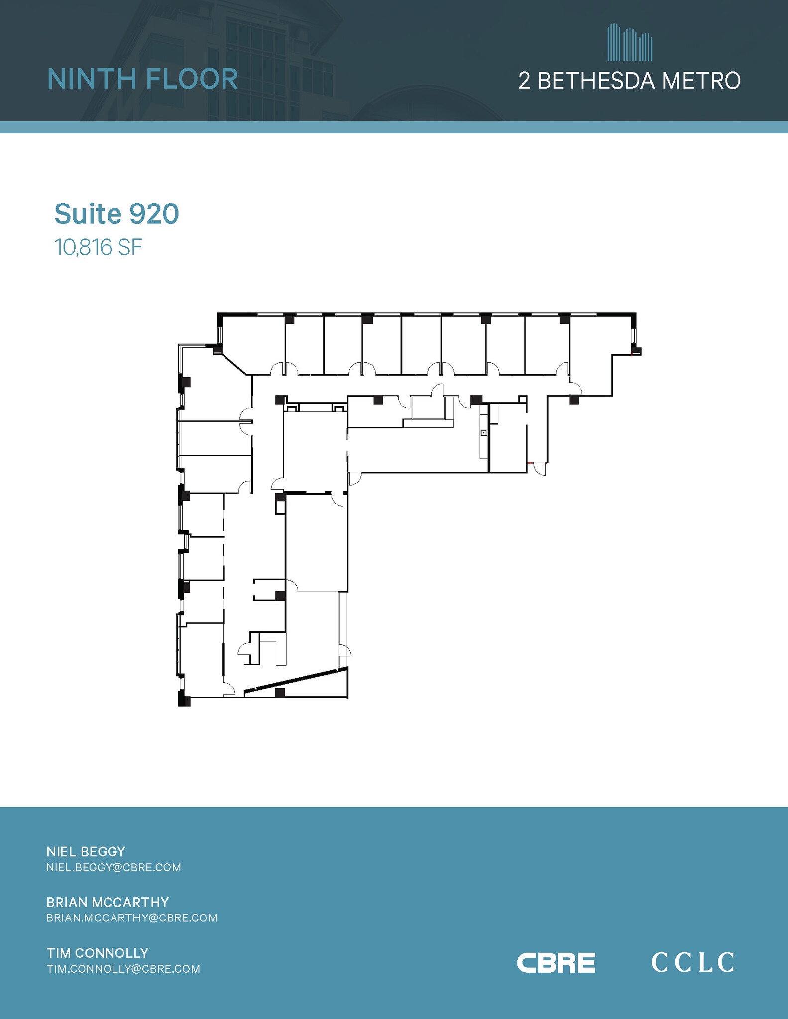 2 Bethesda Metro Ctr, Bethesda, MD à louer Plan d’étage- Image 1 de 1