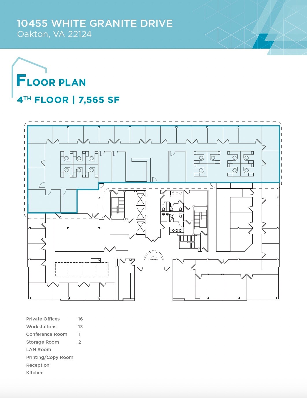 10455 White Granite Dr, Oakton, VA à louer Plan d  tage- Image 1 de 1