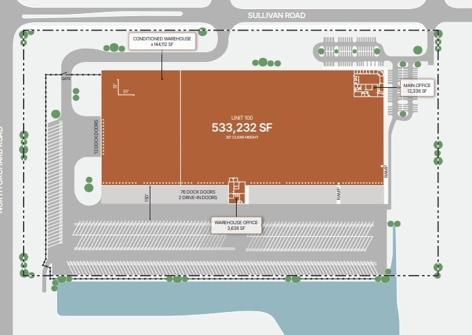 2380 Sullivan Rd, Aurora, IL à louer Plan d’étage- Image 1 de 1