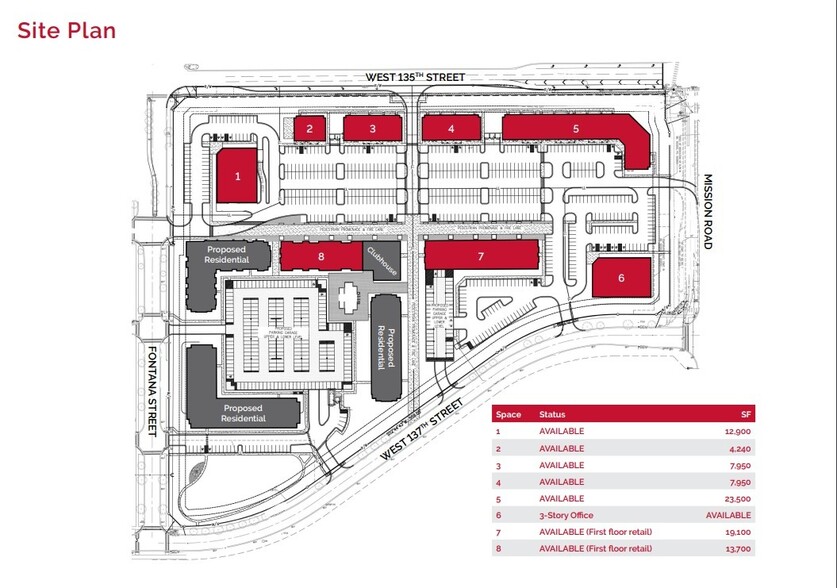 Oxford Promenade Building Three, Leawood, KS for lease - Site Plan - Image 2 of 2