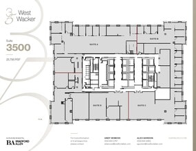 35 W Wacker Dr, Chicago, IL à louer Plan d’étage- Image 1 de 6