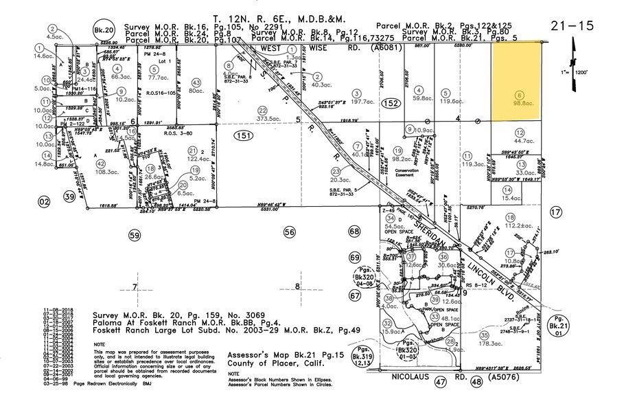 725 W Wise Rd, Lincoln, CA à vendre - Plan cadastral - Image 1 de 1