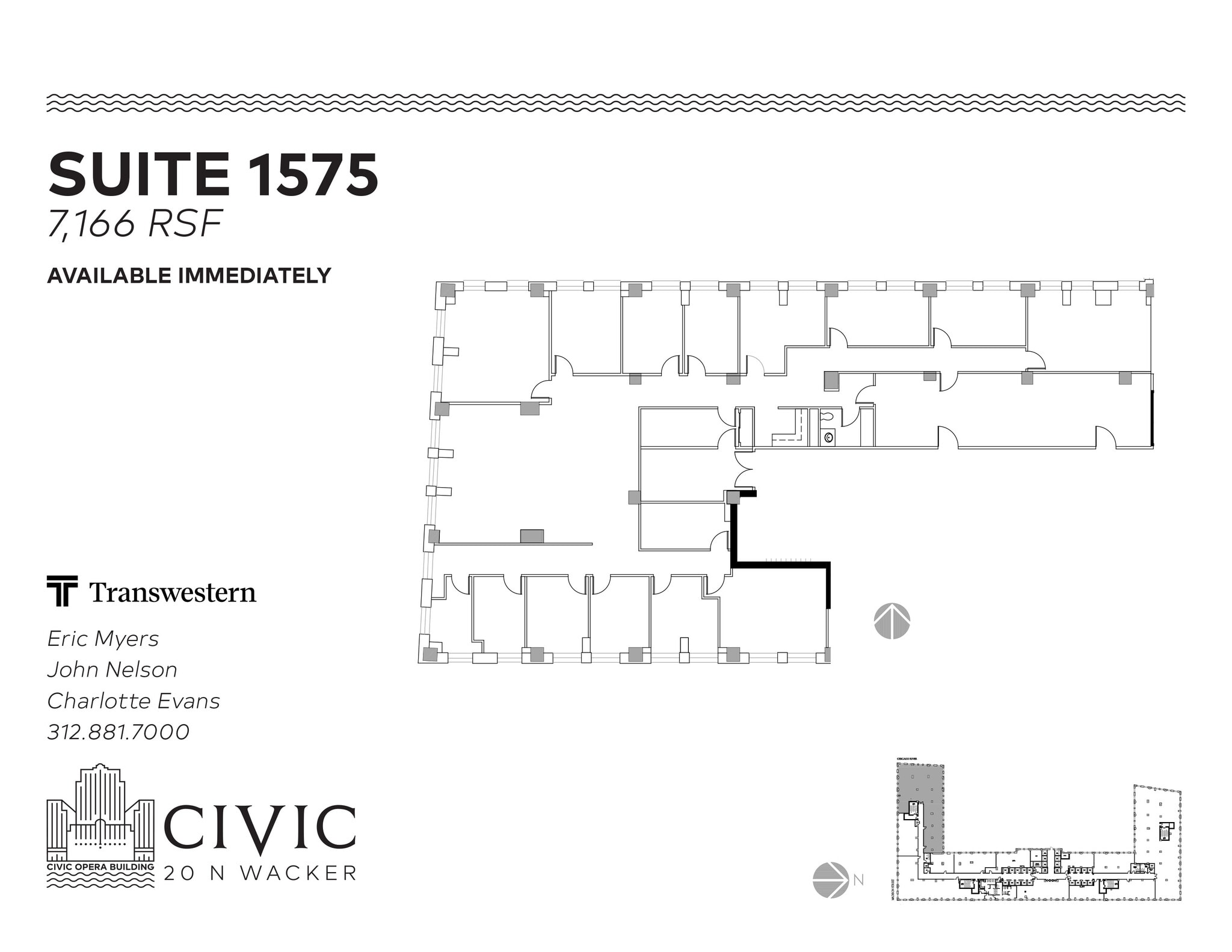 20 N Wacker Dr, Chicago, IL à louer Plan d’étage- Image 1 de 1