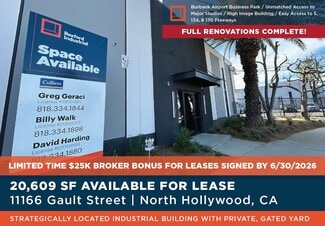 Plus de détails pour 11166 Gault St, North Hollywood, CA - Industriel à louer
