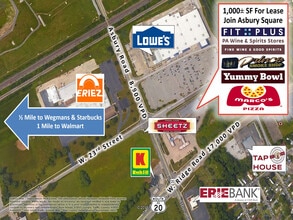 2421 Asbury Rd, Erie, PA for lease Aerial- Image 2 of 15