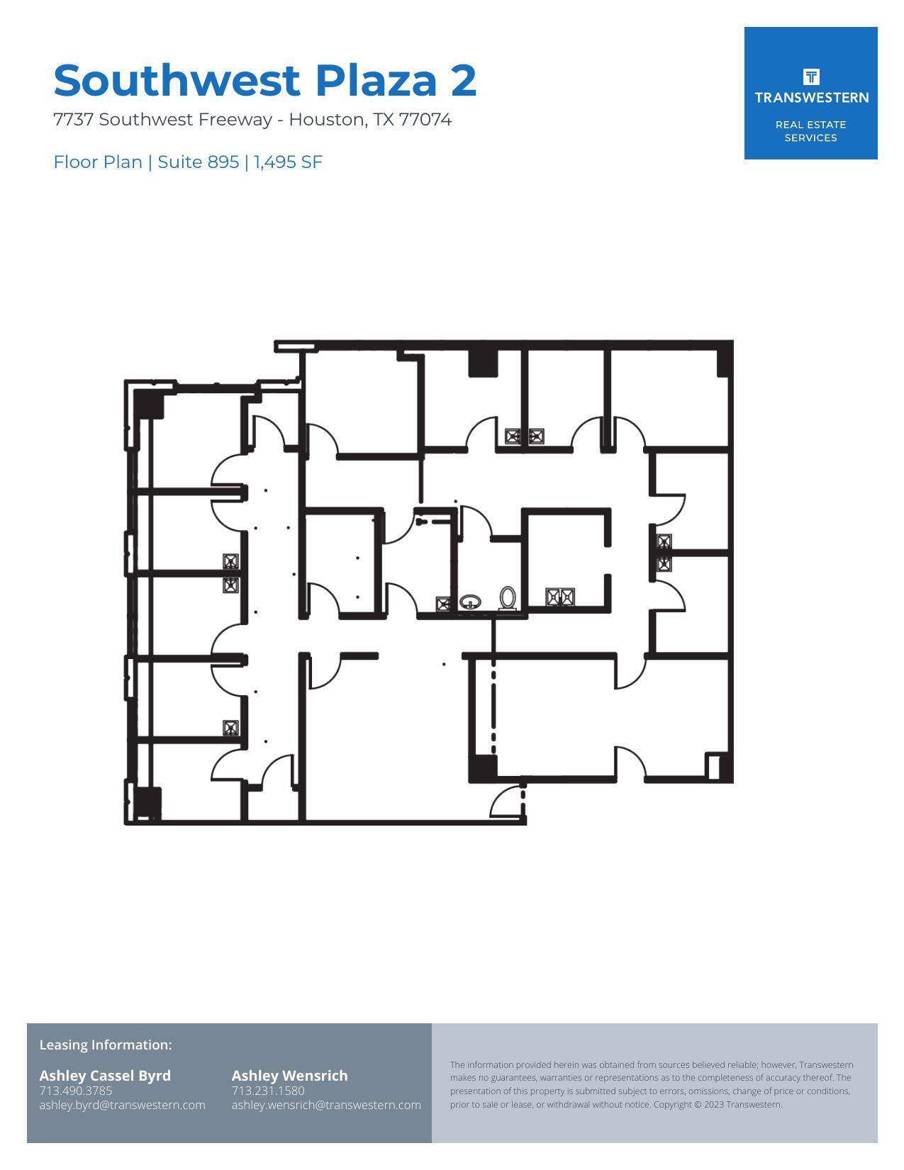 7737 Southwest Fwy, Houston, TX à louer Plan d’étage- Image 1 de 1