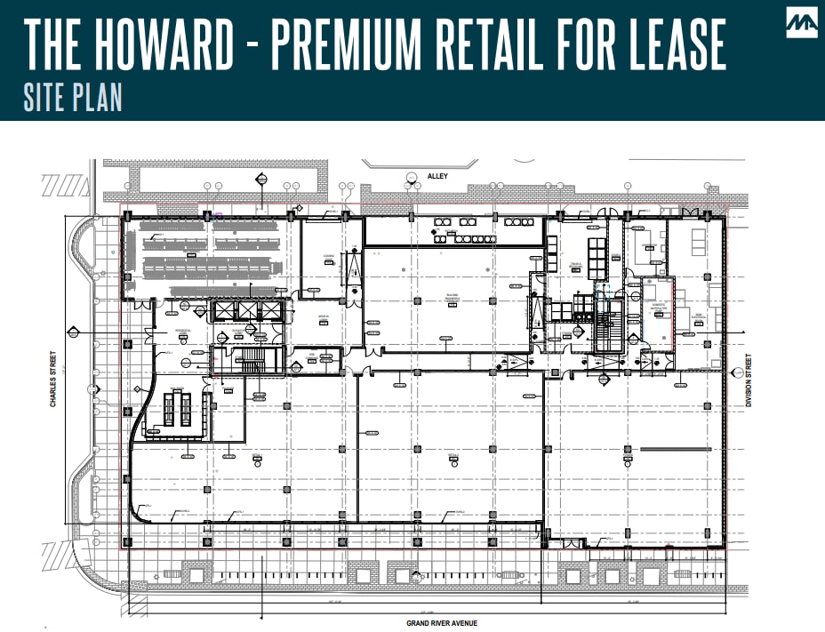 401-427 E Grand River Ave, East Lansing, MI for lease Floor Plan- Image 1 of 9