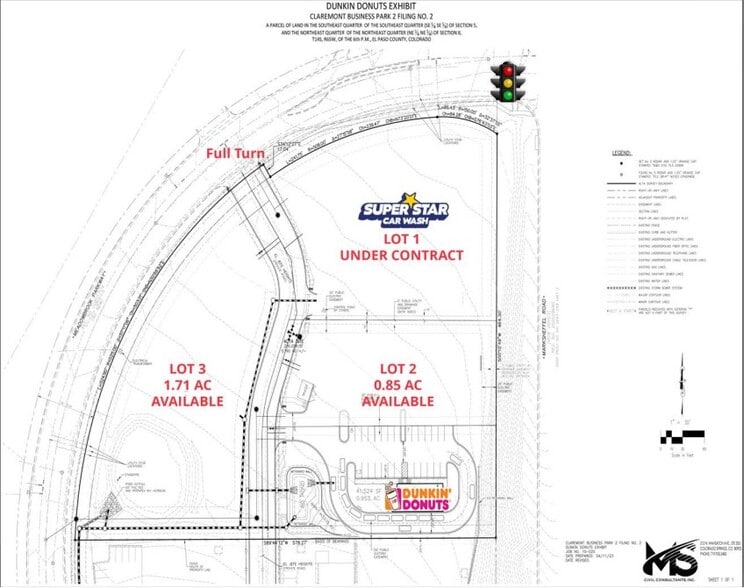 SWC Meadowbrook Pkwy & Marksheffel Rd, Colorado Springs, CO à vendre - Plan cadastral - Image 2 de 2