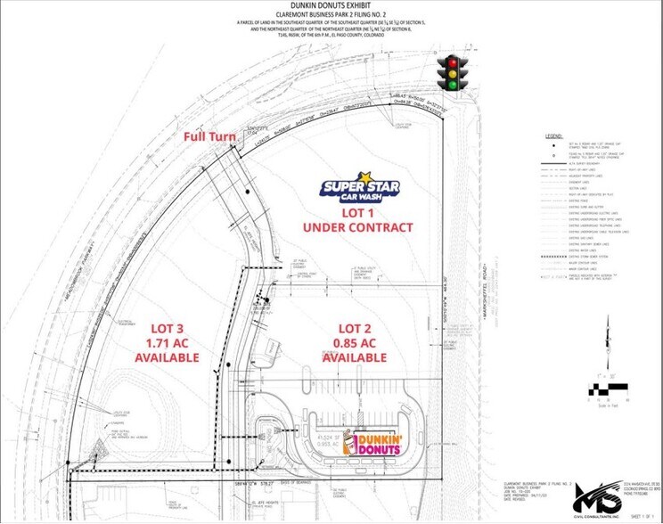 SWC Meadowbrook Pkwy & Marksheffel Rd, Colorado Springs, CO for sale - Plat Map - Image 2 of 2