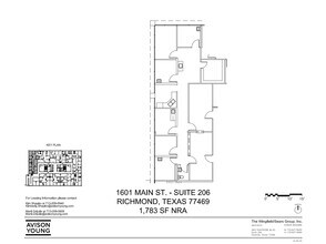 1601 Main St, Richmond, TX for lease Floor Plan- Image 1 of 1