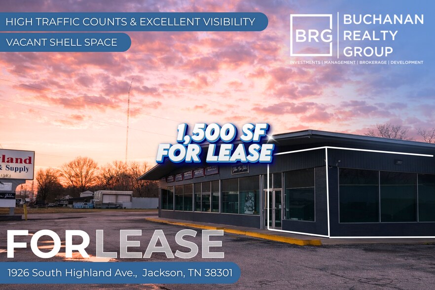 1926 S Highland Ave, Jackson, TN à louer - Photo du bâtiment - Image 2 de 4