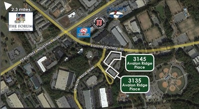 3135 Avalon Ridge Pl, Norcross, GA - Aérien Vue de la carte