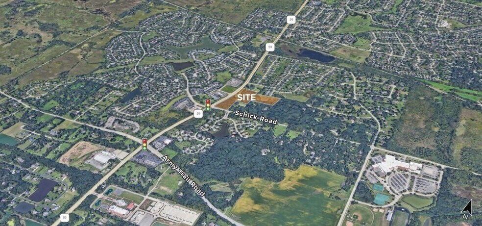 NEC Rt 59 & Schick Rd, Bartlett, IL à vendre - Aérien - Image 1 de 3