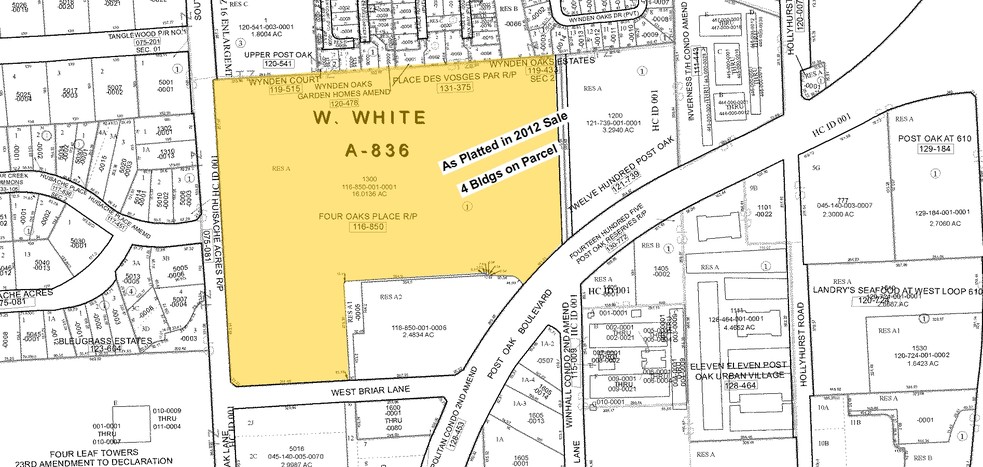 1360 Post Oak Blvd, Houston, TX for lease - Plat Map - Image 2 of 7