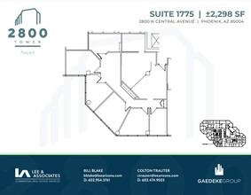 2800 N Central Ave, Phoenix, AZ for lease Floor Plan- Image 1 of 2