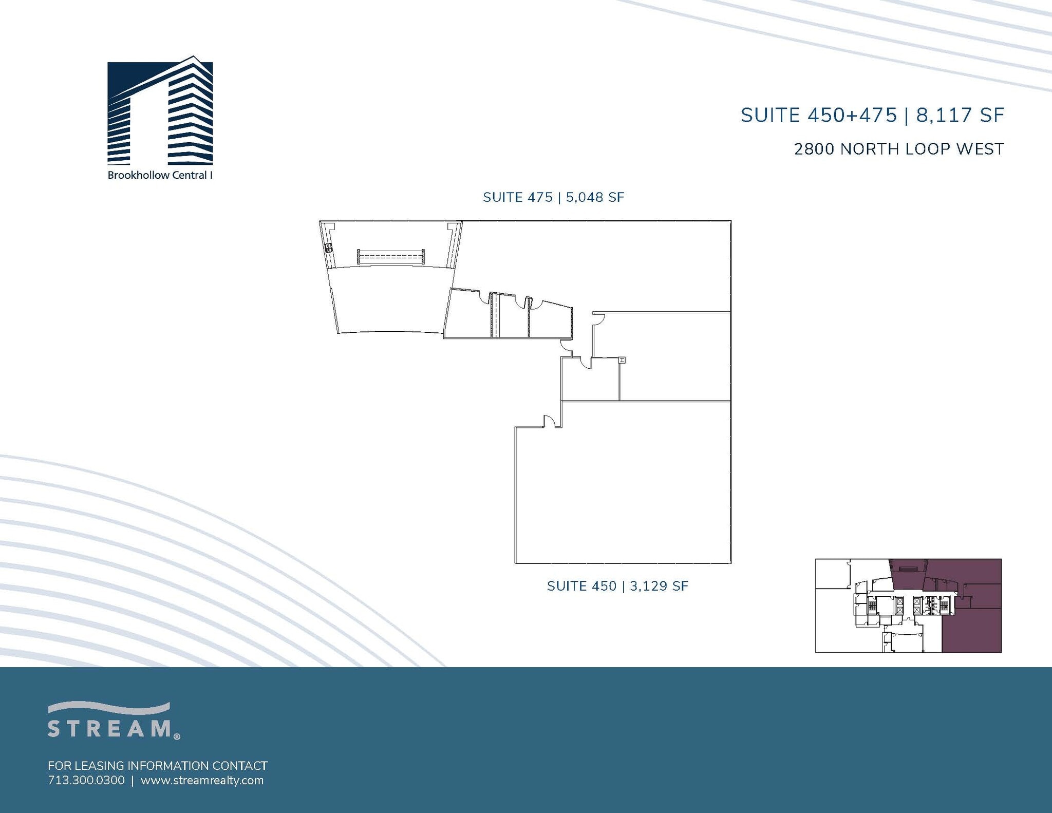 2800 N Loop Fwy W, Houston, TX à louer Plan d’étage- Image 1 de 2