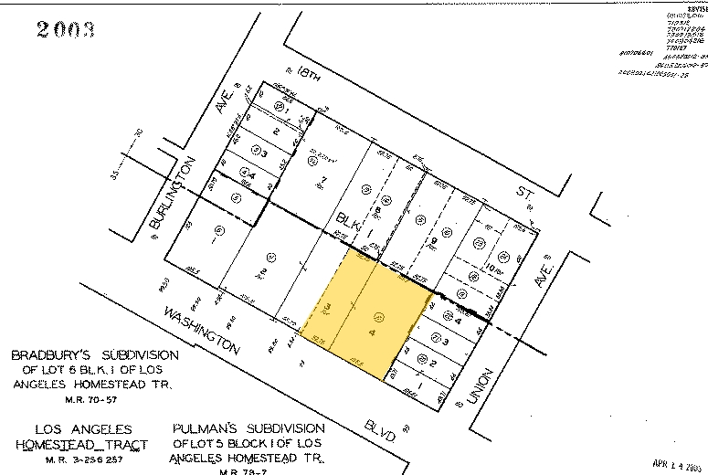 1111-1127 W Washington Blvd, Los Angeles, CA for lease - Plat Map - Image 2 of 2