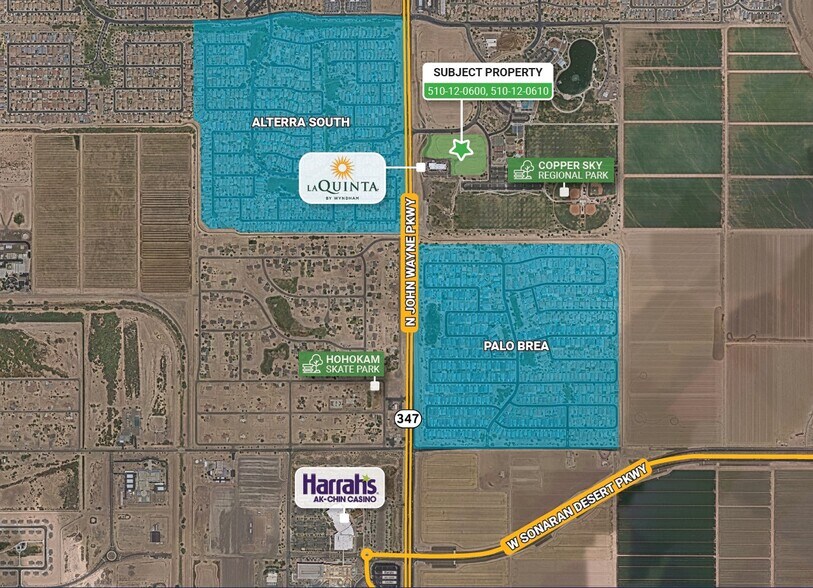 44345 W Martin Luther King Jr Blvd, Maricopa, AZ à vendre - Aérien - Image 2 de 4