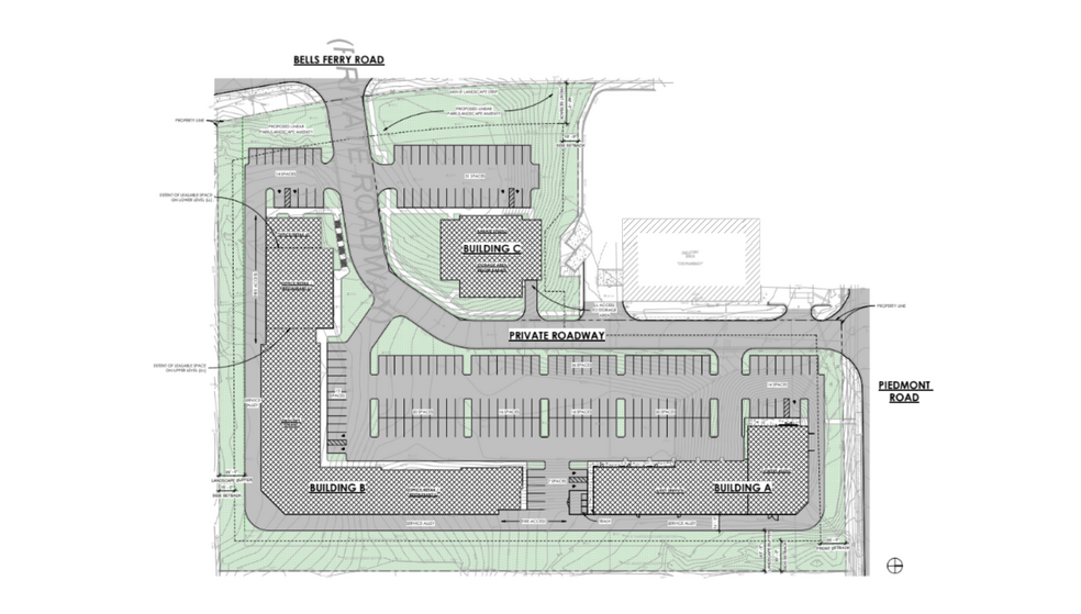 140 Piedmont Rd NE, Marietta, GA à louer - Plan de site - Image 2 de 10