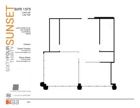 6430 W Sunset Blvd, Los Angeles, CA for lease Site Plan- Image 1 of 1